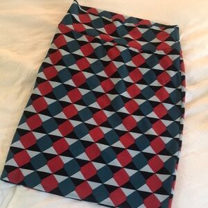 Lularoe knee length fitted skirt